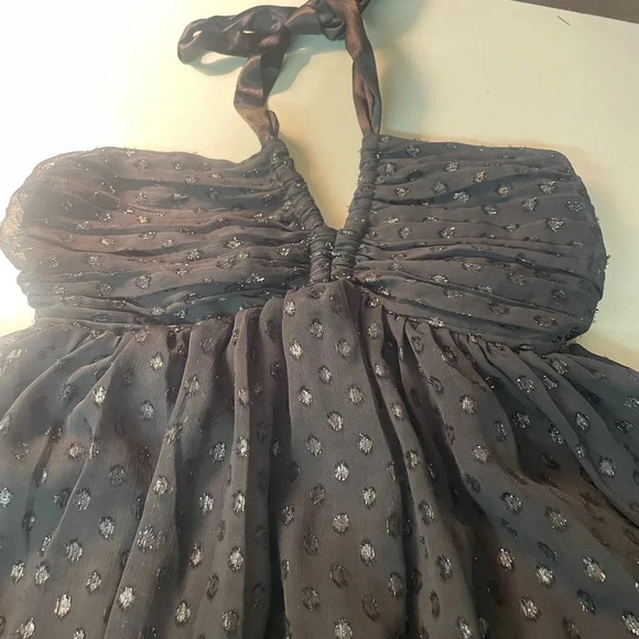 NWT H&M black strapless ( with tie around neck)size 4 - Picture 5 of 8